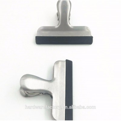 With rubber Stainless Steel Bag Clips