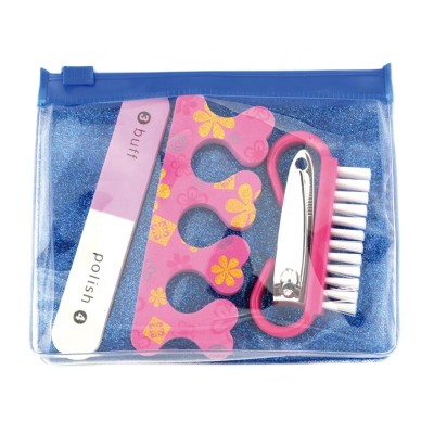 Wholesales Professional Supplies Nail Care Tools Portable Travel small Manicure Set With Bag  Nail clipper file