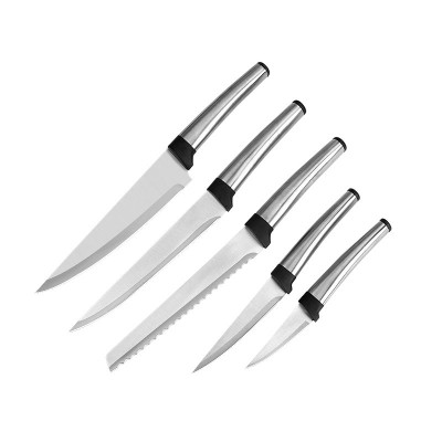 3cr13 Sand Polished Stainless steel 5-piece knife set